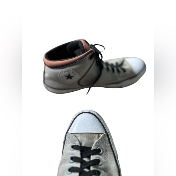 Converse Chuck Taylor All Star High Top Gray w Orange Trim. Rare color. Sz 10.5 - Picture 4 of 7